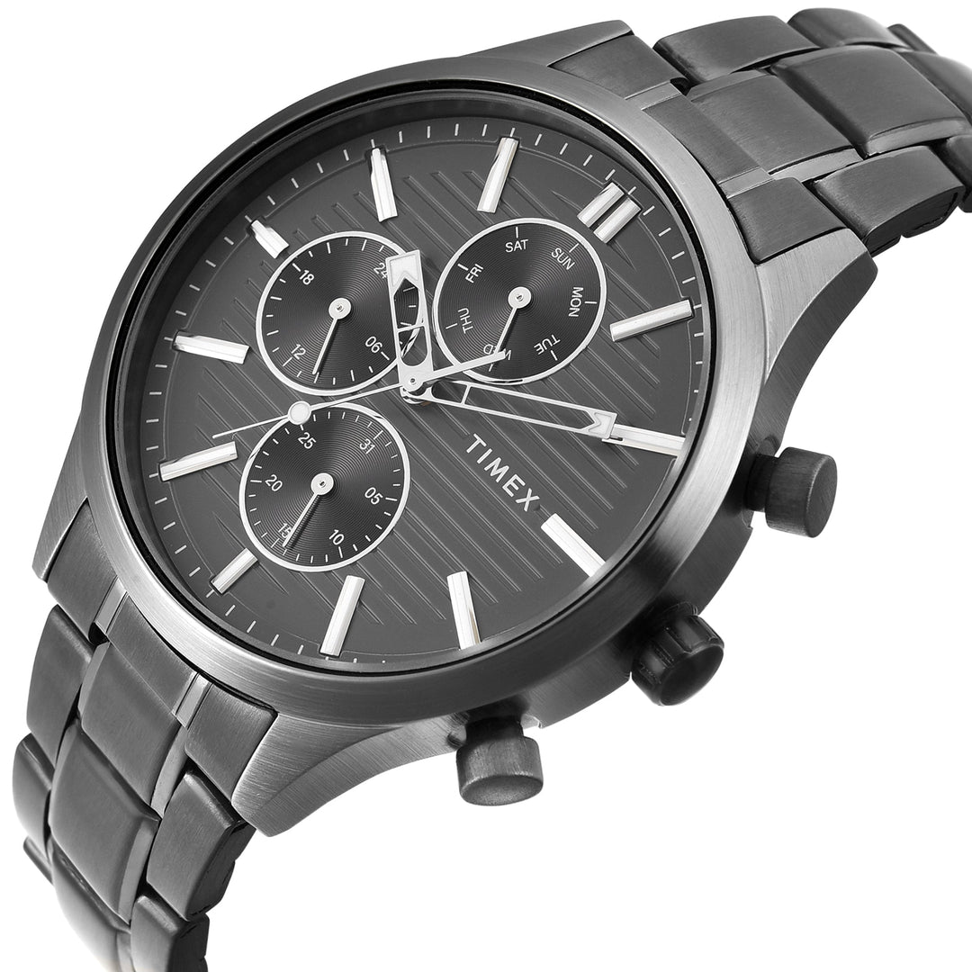 TIMEX Men Grey Round Dial Analog Watch - TW000T321