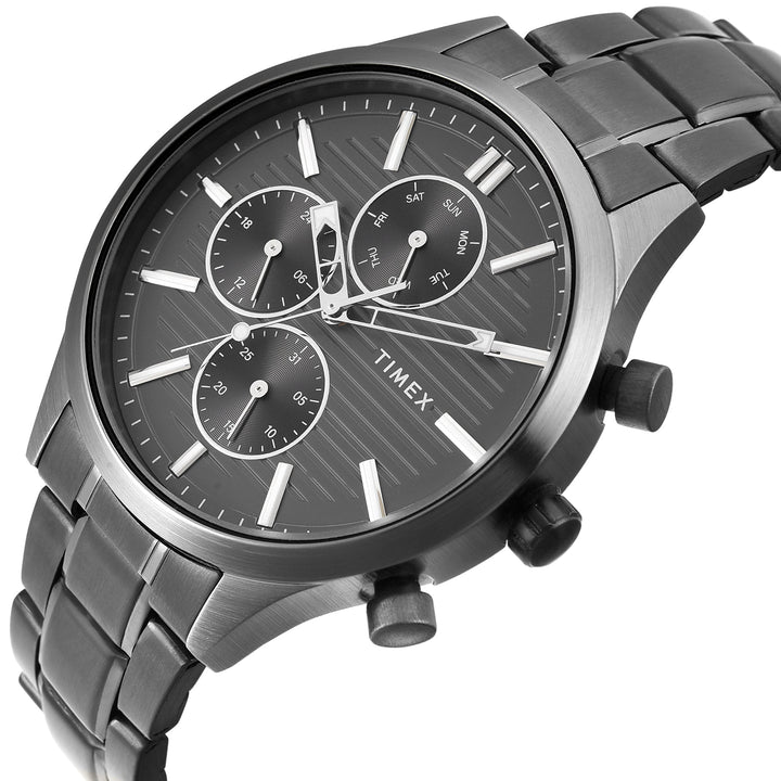 TIMEX Men Grey Round Dial Analog Watch - TW000T321