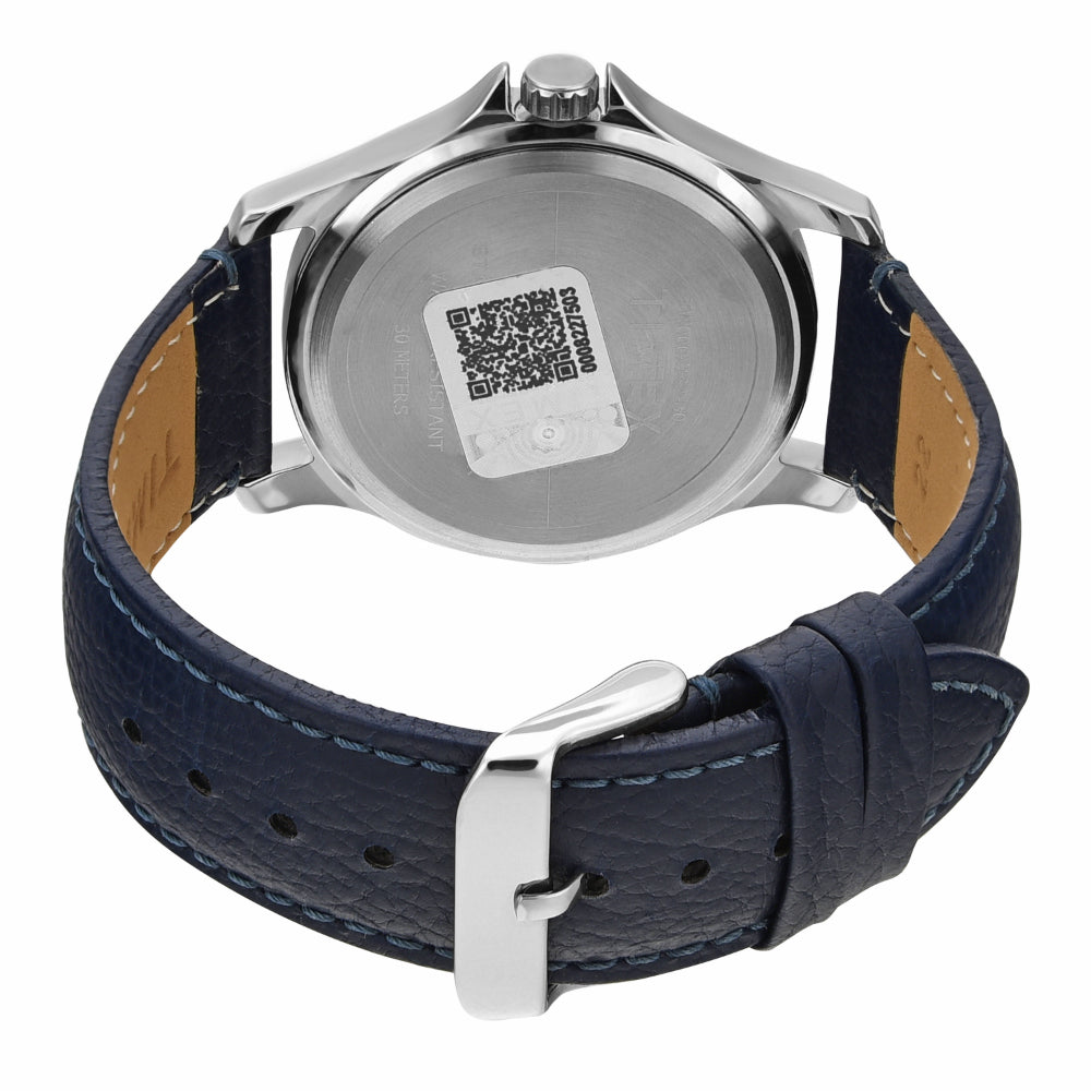 Timex Men Blue Round Analog Dial Watch- TW000X132