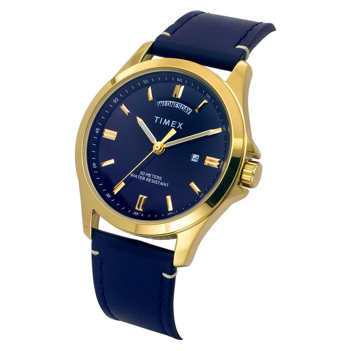 TIMEX Men Blue Round Dial Analog Watch - TW000X140