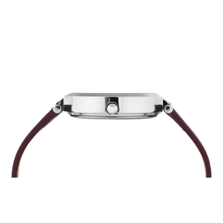 Timex Women Burgundy Round Analog Dial Watch- TW000X245