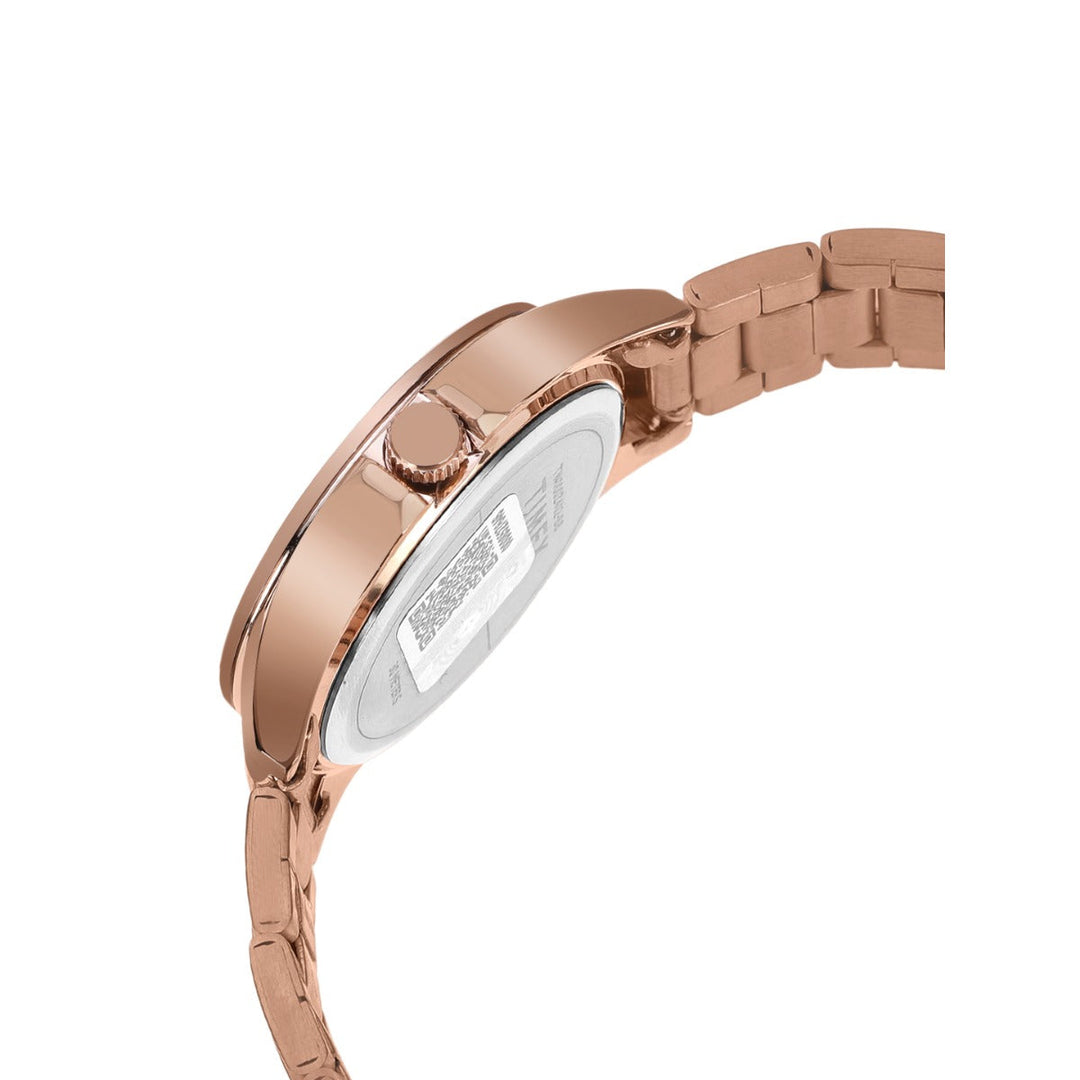 Timex Multifunction Analog Mother Of Pearl White Dial Women Watch - TW000Z403