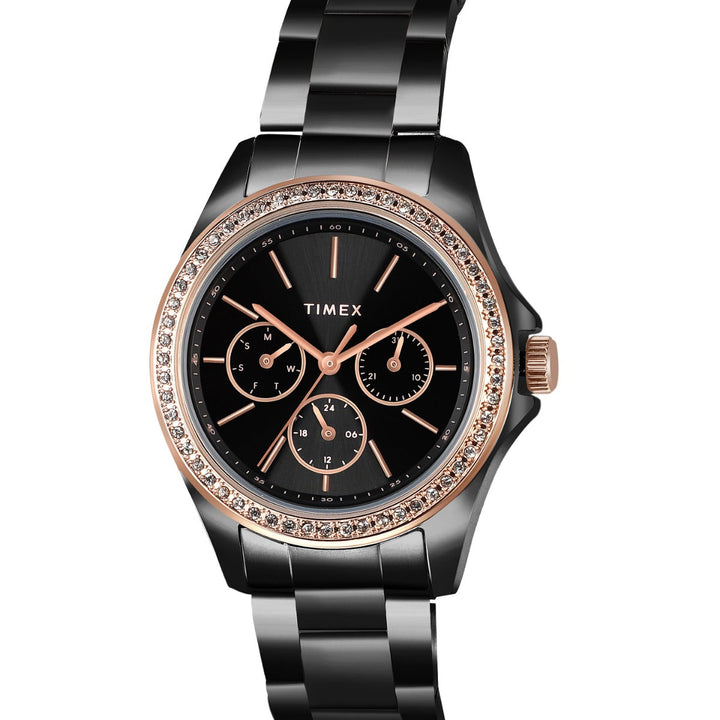 Timex Multifunction Analog Black Dial Women Watch - TW000Z404