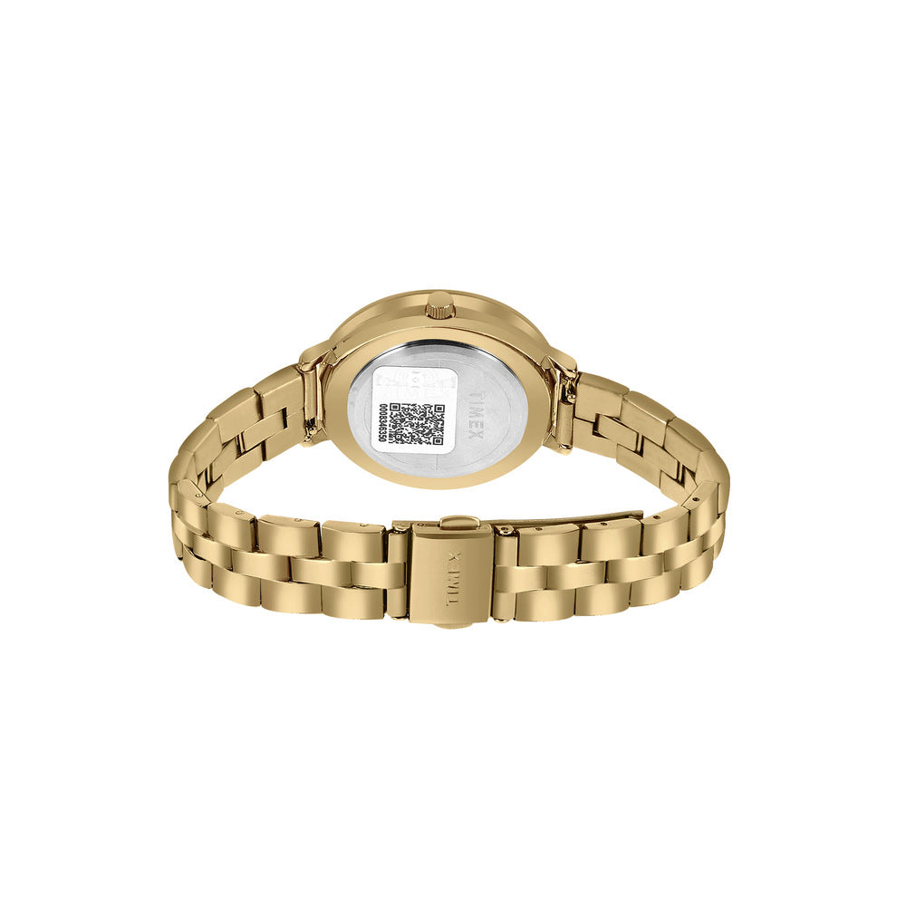 Timex Multifunction Analog Mother Of Pearl White Dial Women Watch - TW000Z502