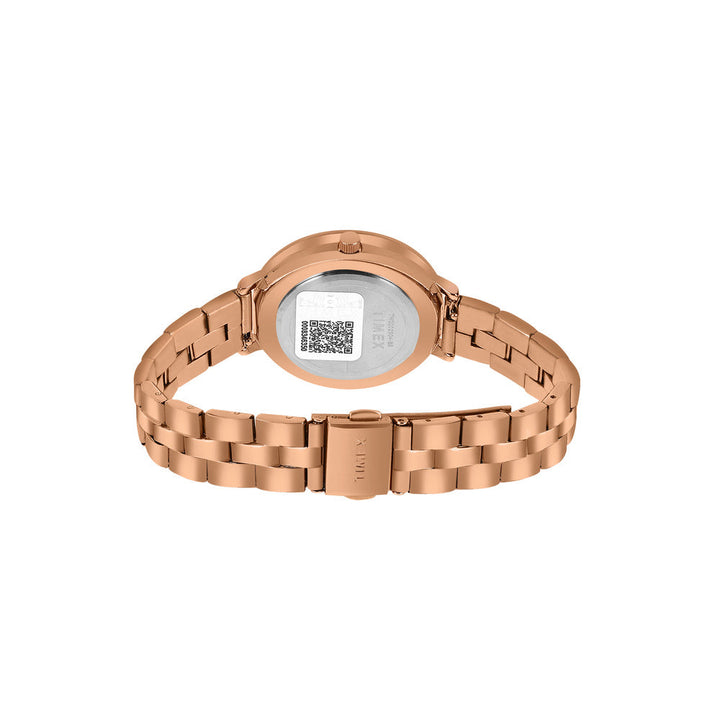 Timex Multifunction Analog Mother Of Pearl White Dial Women Watch - TW000Z504