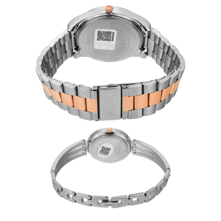 Timex Pairs Blue Round Analog Dial Watch- TW00PR309