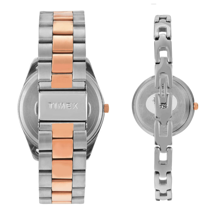 Timex Pairs Blue Round Analog Dial Watch- TW00PR309