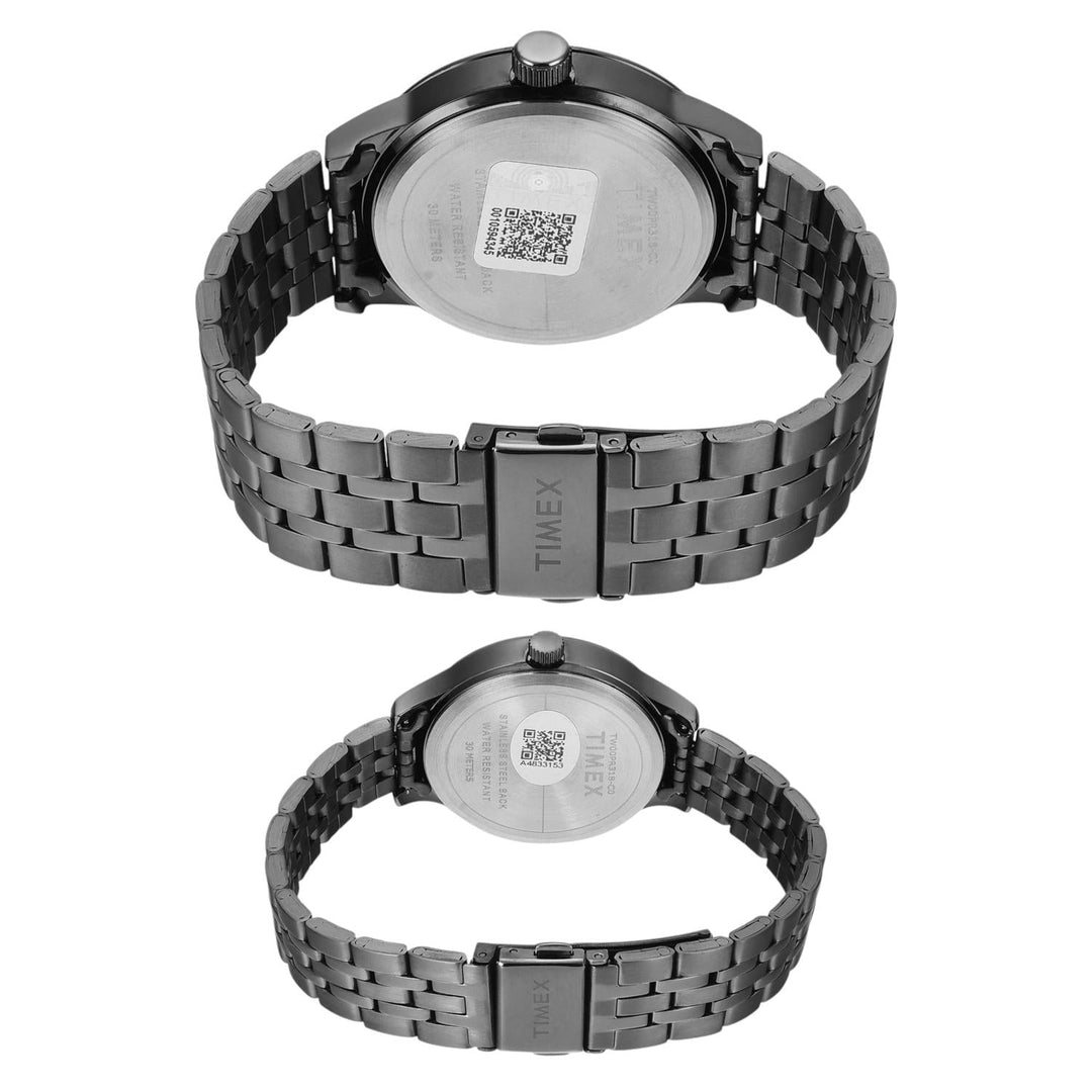 Timex TW00PR318 Green Dial Couple Watch