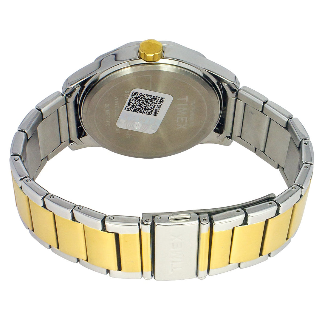 Timex Men Multifunction White Round Brass Dial Watch- TW0TG7616