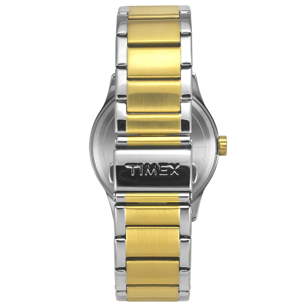 Timex Men Multifunction White Round Brass Dial Watch- TW0TG7616