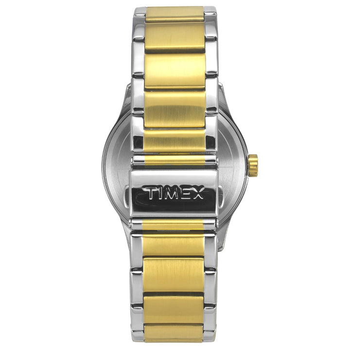 Timex Men Multifunction White Round Brass Dial Watch- TW0TG7616