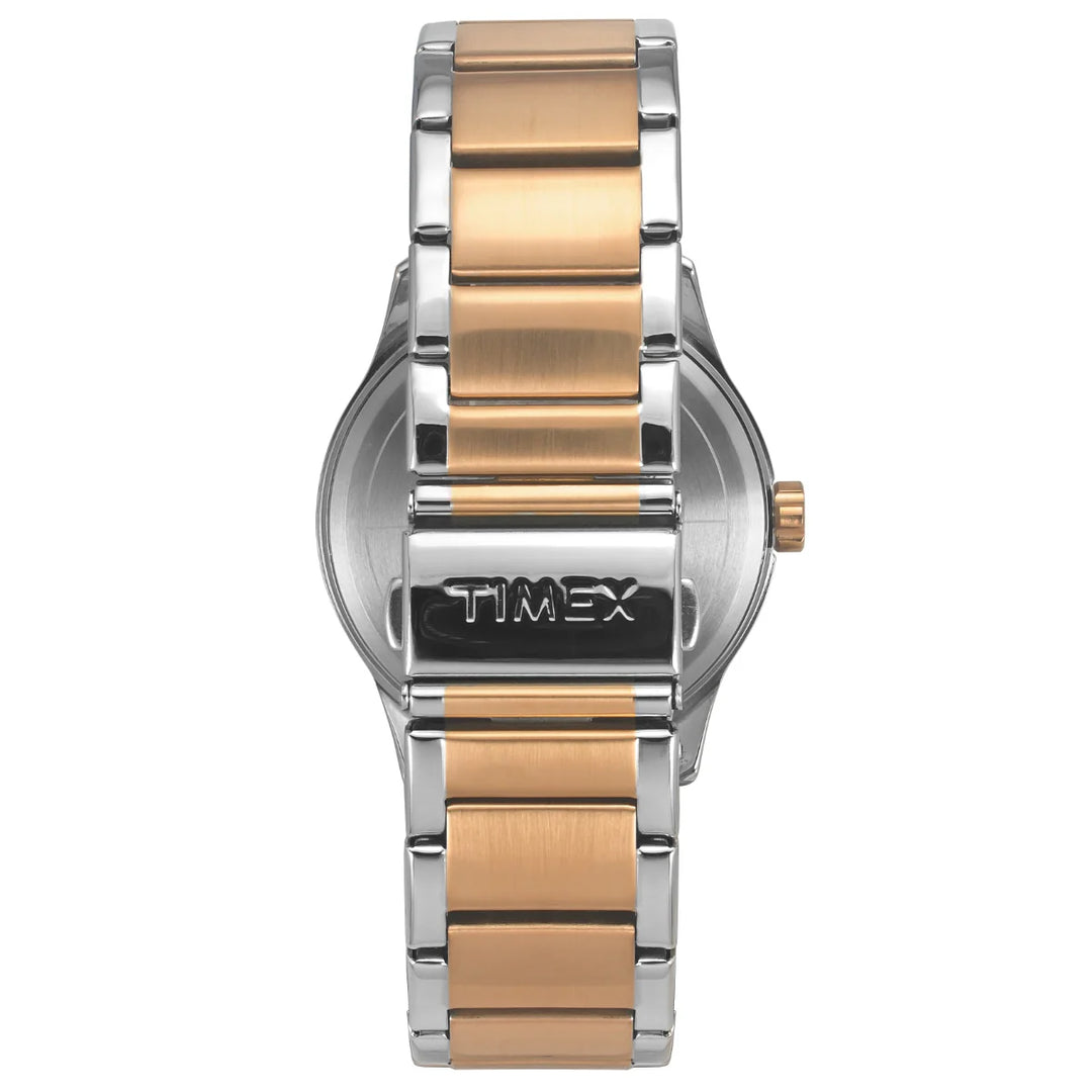 Timex Men Multifunction Black Round Brass Dial Watch - TW0TG7617