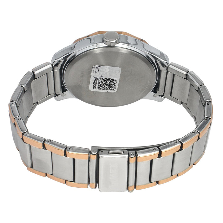 Timex Men Multifunction Silver Round Brass Dial Watch- TW0TG7618