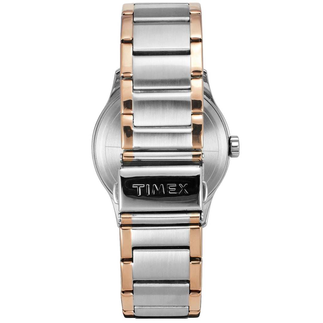 Timex Men Multifunction Silver Round Brass Dial Watch- TW0TG7618