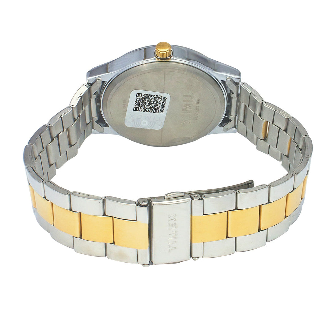 Timex Men Analog Black Round Brass Dial Watch- TW0TG8307