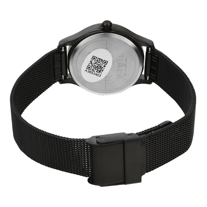 Timex Women Black Round Analog Dial Watch- TW0TL8716