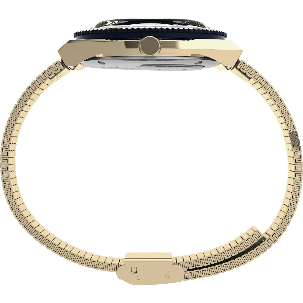 Timex Men Blue Analog Round Stainless Steel Dial Watch - TW2U62000U9