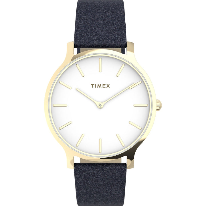 Timex Trend Women White Round Brass Dial Analog Watch -TW2V04900AP
