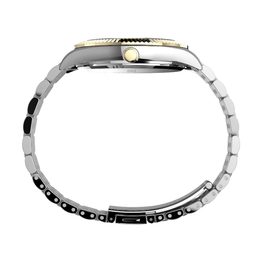 Timex Trend Waterbury Men Blue Round Stainless Steel Dial Analog Watch -TW2V17500UJ