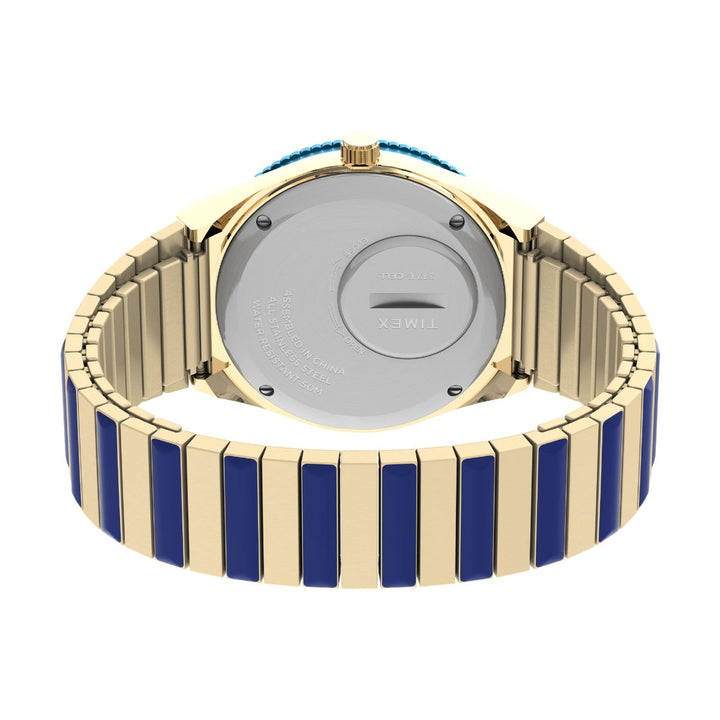 Timex Women Blue Round Stainless Steel Dial Analog Watch-TW2V38500UJ