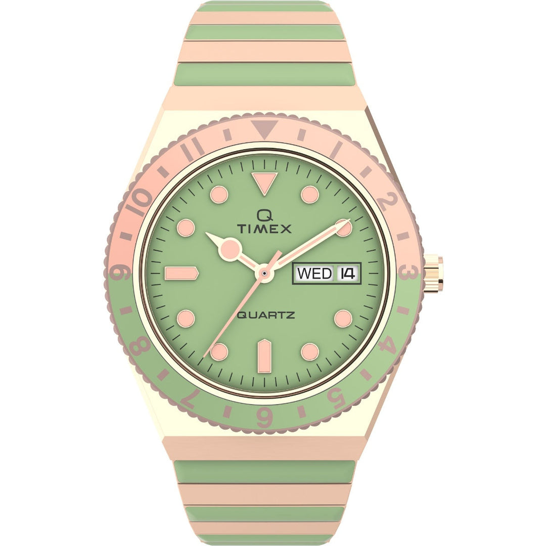 Timex Women Green Round Stainless Steel Dial Analog Watch-TW2V38700UJ