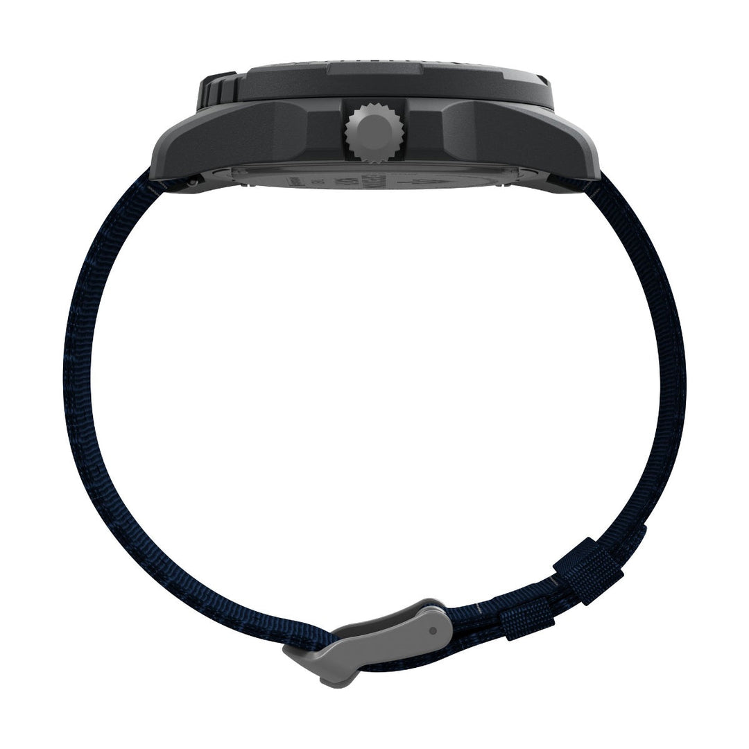 Timex Men Blue Plastic Round Dial Analog Watch-TW2V40300X6