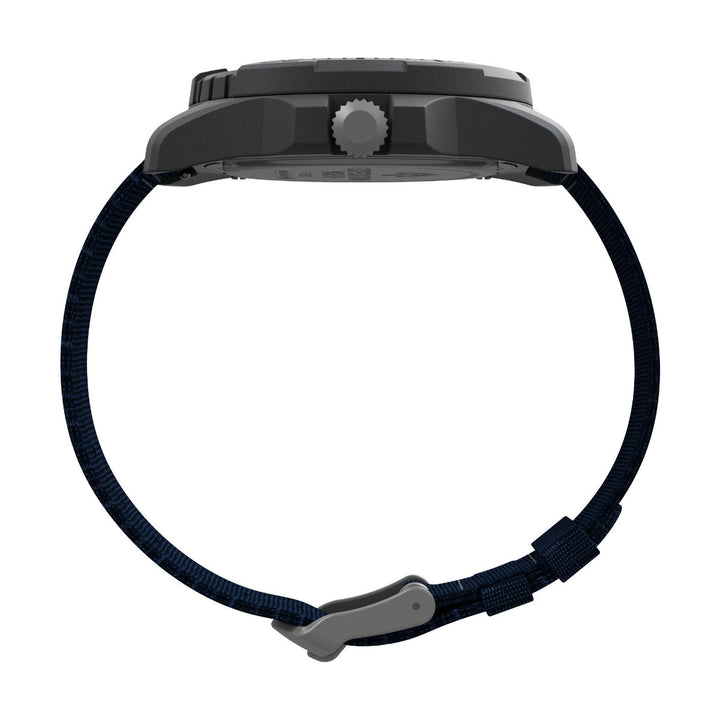 Timex Men Blue Plastic Round Dial Analog Watch-TW2V40300X6