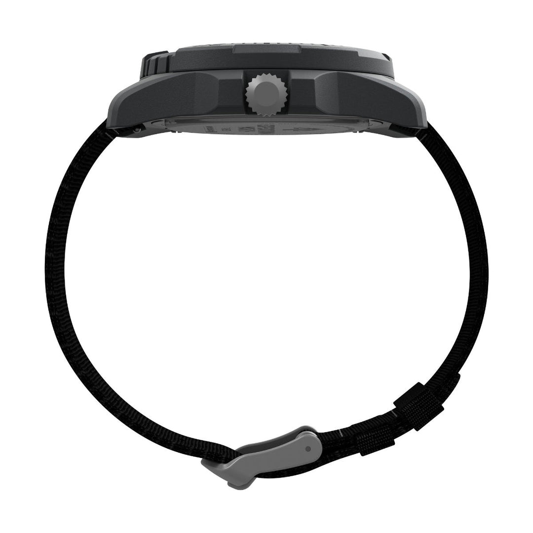 Timex Men Black Plastic Round Dial Analog Watch-TW2V40500X6