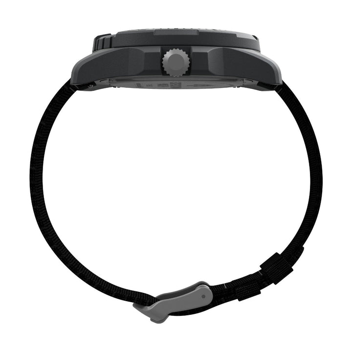 Timex Men Black Plastic Round Dial Analog Watch-TW2V40500X6