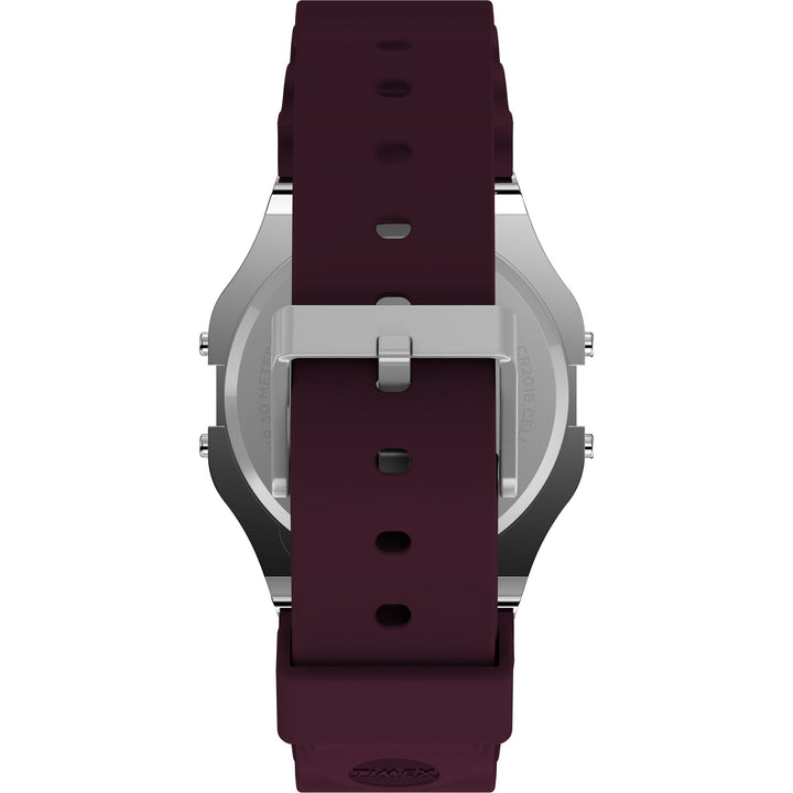 TIMEX T80 Unisex Green Square Dial Digital Watch - TW2V41300X8