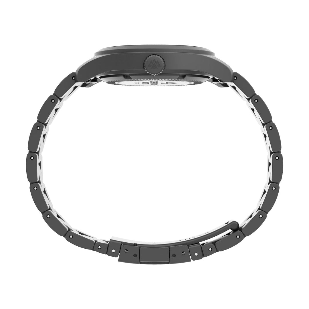 Timex Men Black Round Stainless Steel Dial Analog Watch- TW2V41700X6