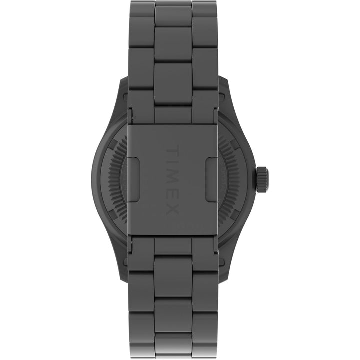 Timex Men Black Round Stainless Steel Dial Analog Watch- TW2V41700X6