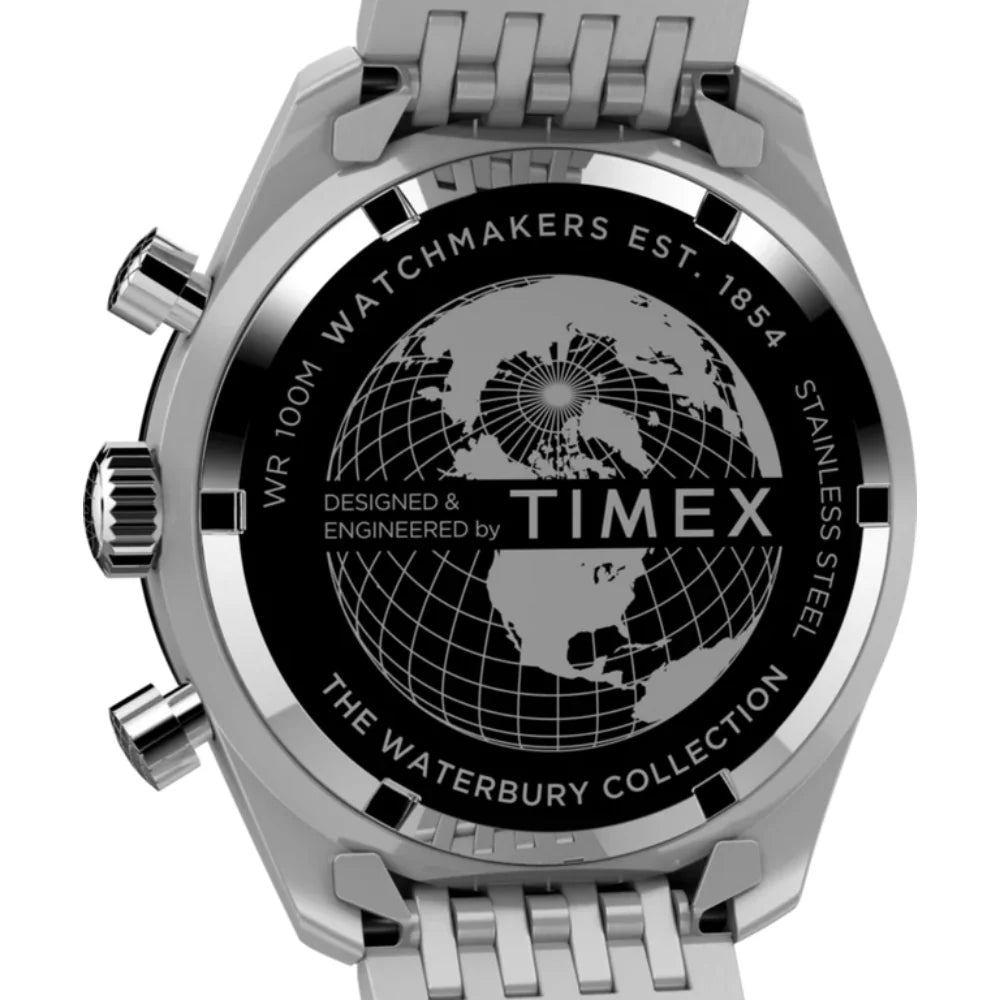 Timex Waterbury Chronograph 41mm Stainless Steel Bracelet Watch