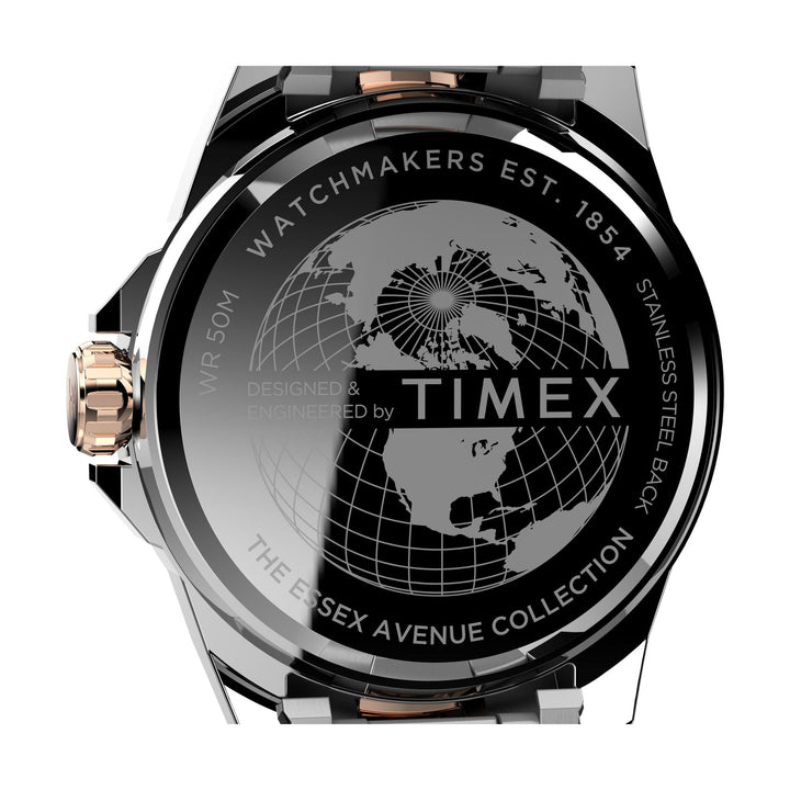 TIMEX Essex Avenue Men Black Round Dial Analog Watch - TW2V43100UJ