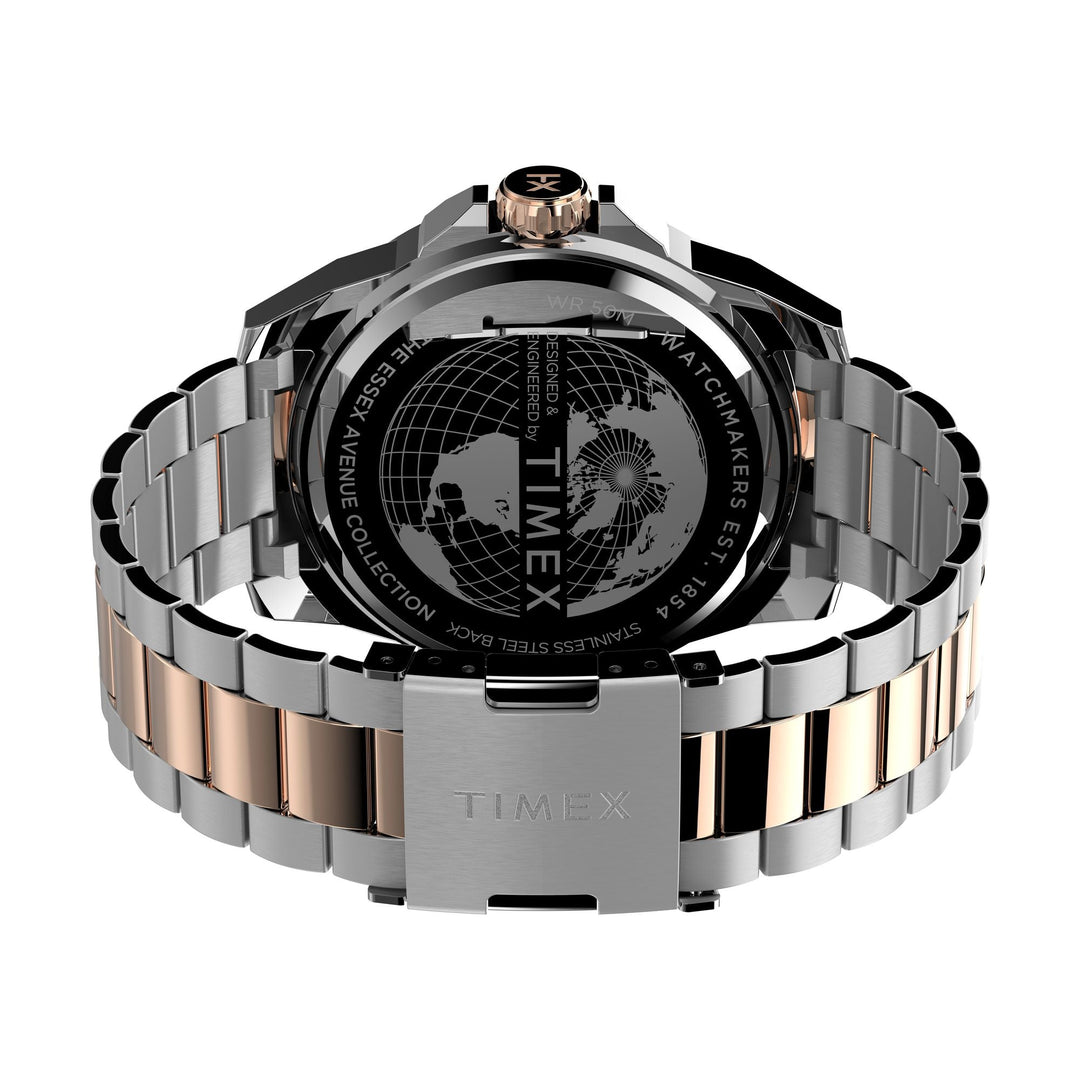 TIMEX Essex Avenue Men Black Round Dial Analog Watch - TW2V43100UJ