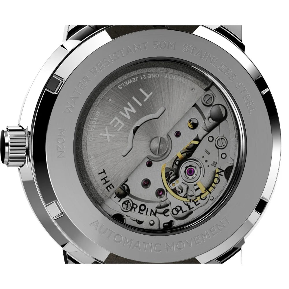 TIMEX Marlin Automatic 40mm Leather Strap Watch TW2V44500U9