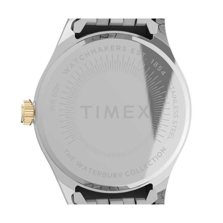 Timex Women Off White Round Stainless Steel Dial Analog Watch-TW2V45600UJ