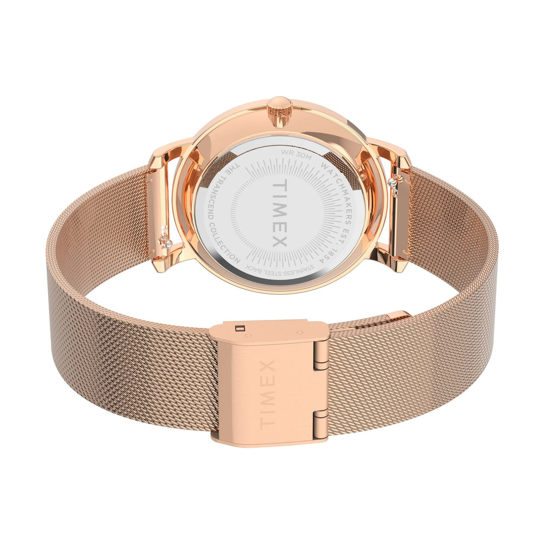 TIMEX Transcend Women Rose Gold Round Dial Analog Watch - TW2V52500UJ