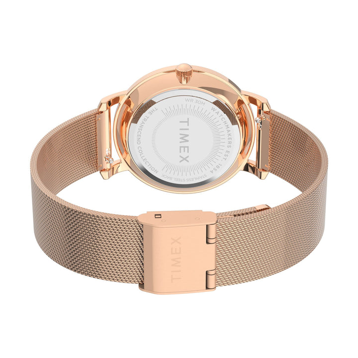 TIMEX Transcend Women Rose Gold Round Dial Analog Watch - TW2V52500UJ