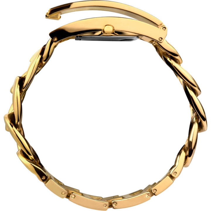 Timex Unisex Black Analog Rectangular Stainless Steel Dial Watch - TW2V55500X6