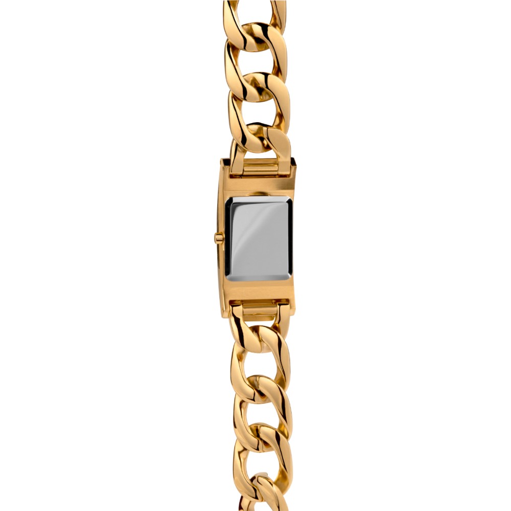 Timex Unisex Black Analog Rectangular Stainless Steel Dial Watch - TW2V55500X6