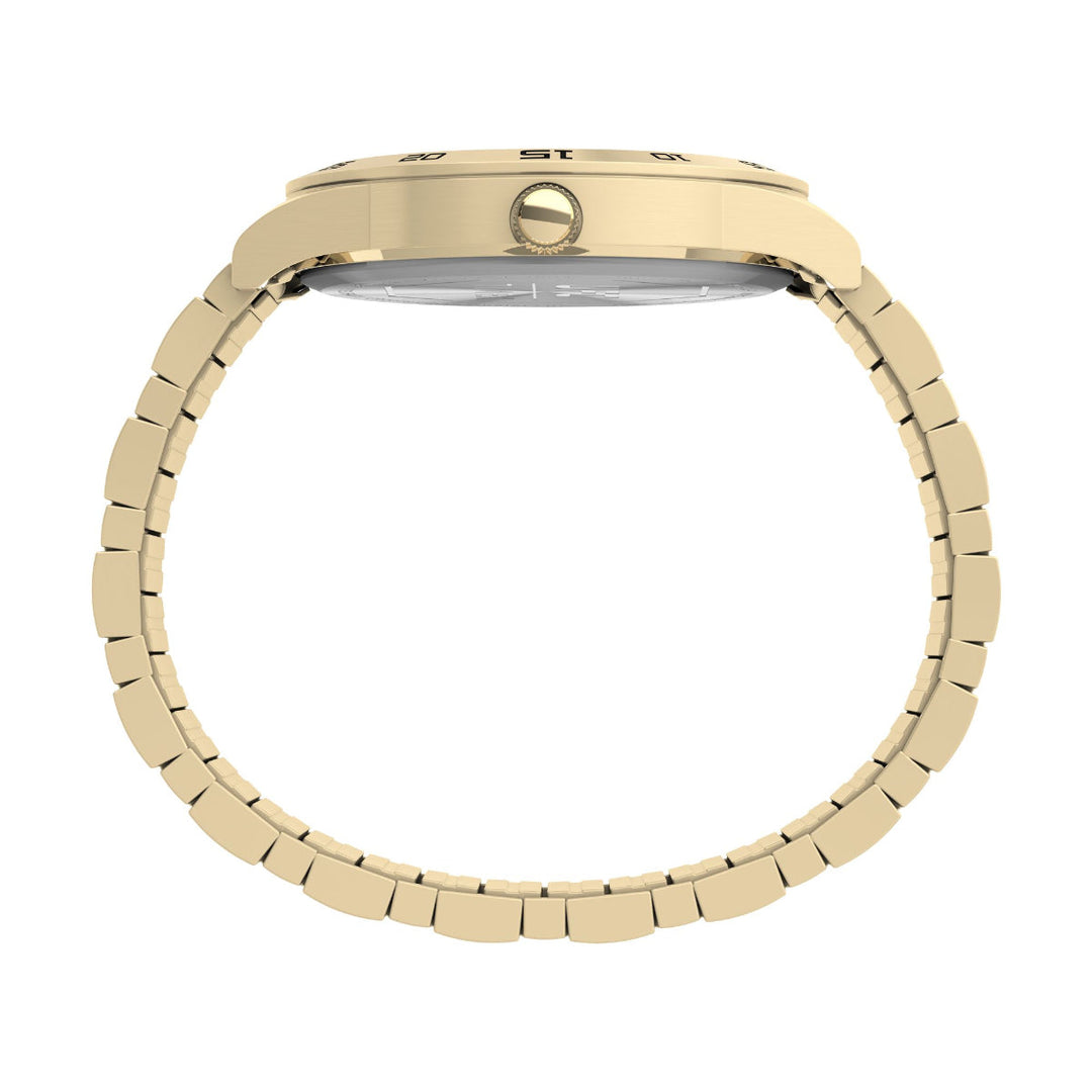 Timex Men Black Round Brass Dial Analog Watch- TW2V564000D