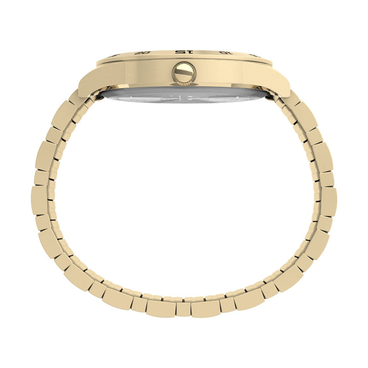 Timex Men Black Round Brass Dial Analog Watch- TW2V564000D