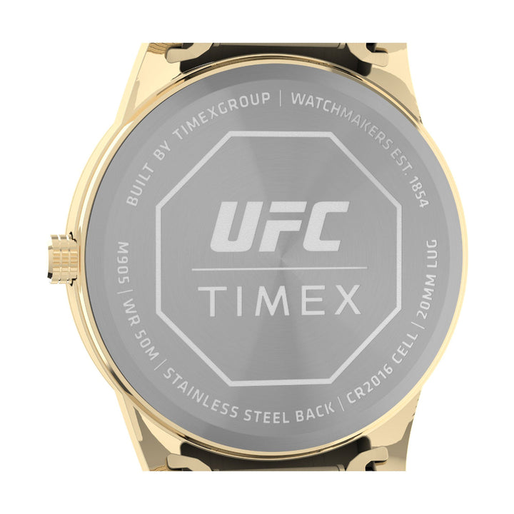 Timex Men Black Round Brass Dial Analog Watch- TW2V564000D