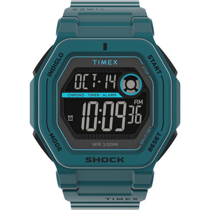 Timex Men Black Resin Square Dial Digital Watch-TW2V59900UJ