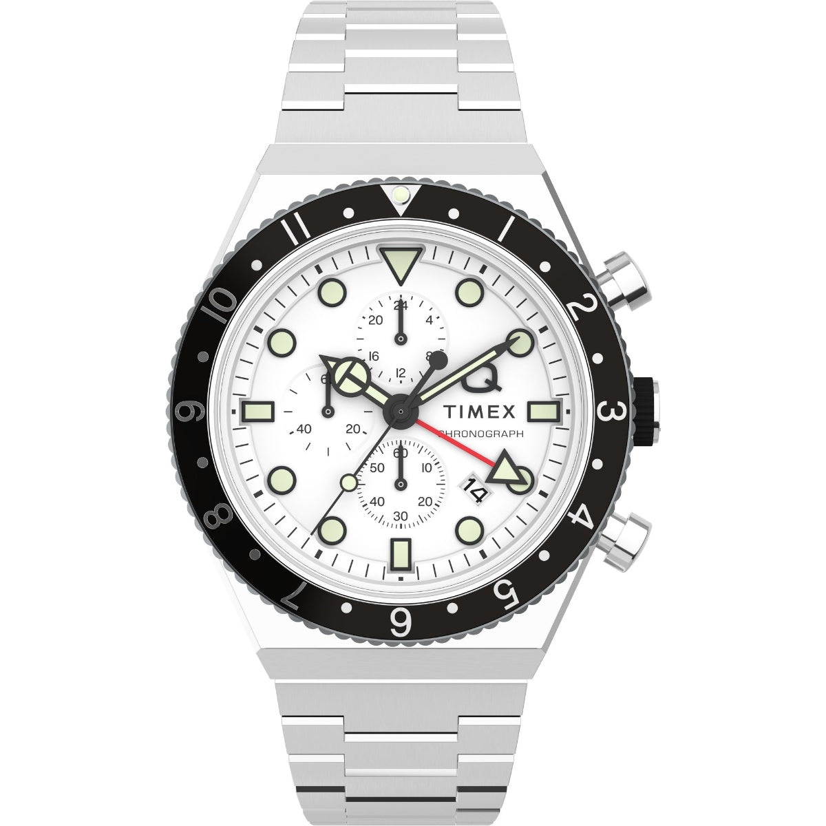 Timex Men White Round Stainless Steel Dial Analog Watch-TW2V69900UJ ...