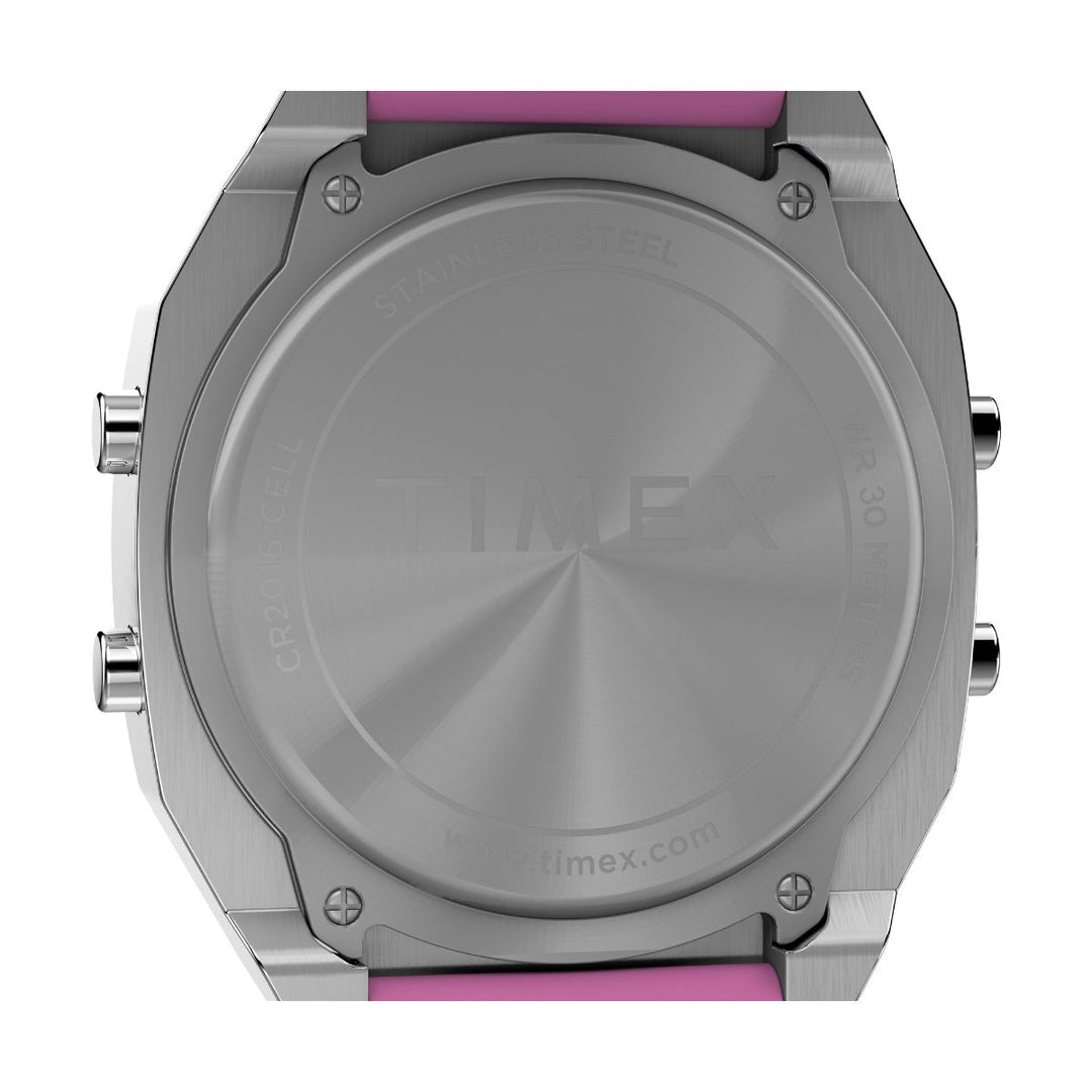 Timex T80 Steel 36mm Resin Strap Watch TW2V74600X8