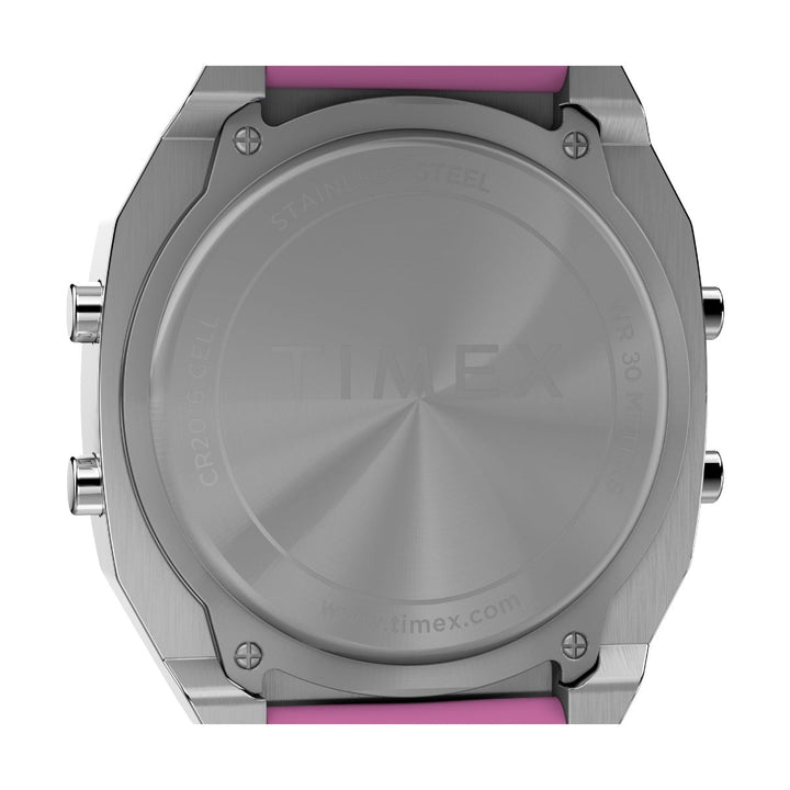 Timex T80 Steel 36mm Resin Strap Watch TW2V74600X8