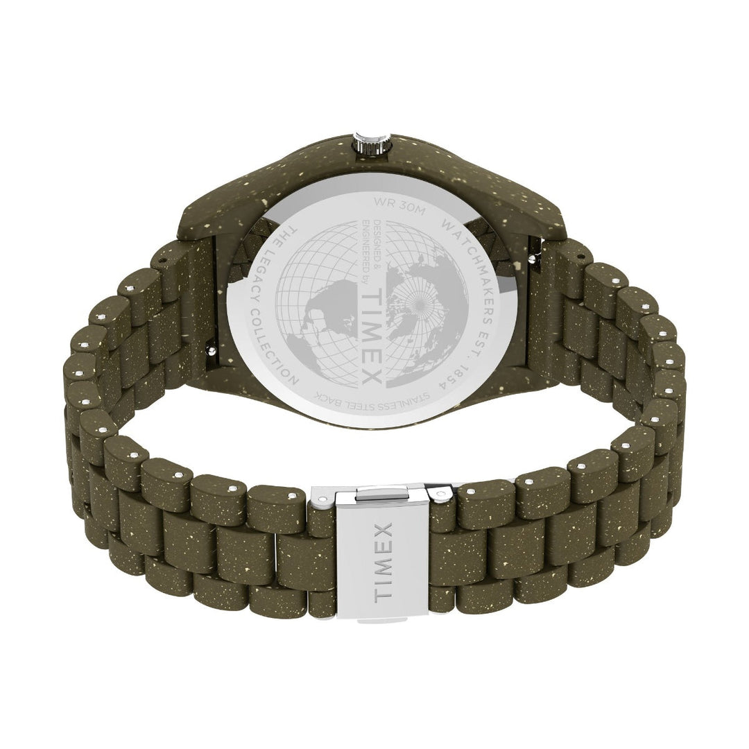 Timex Men Black Plastic Round Dial Analog Watch-TW2V77100X6