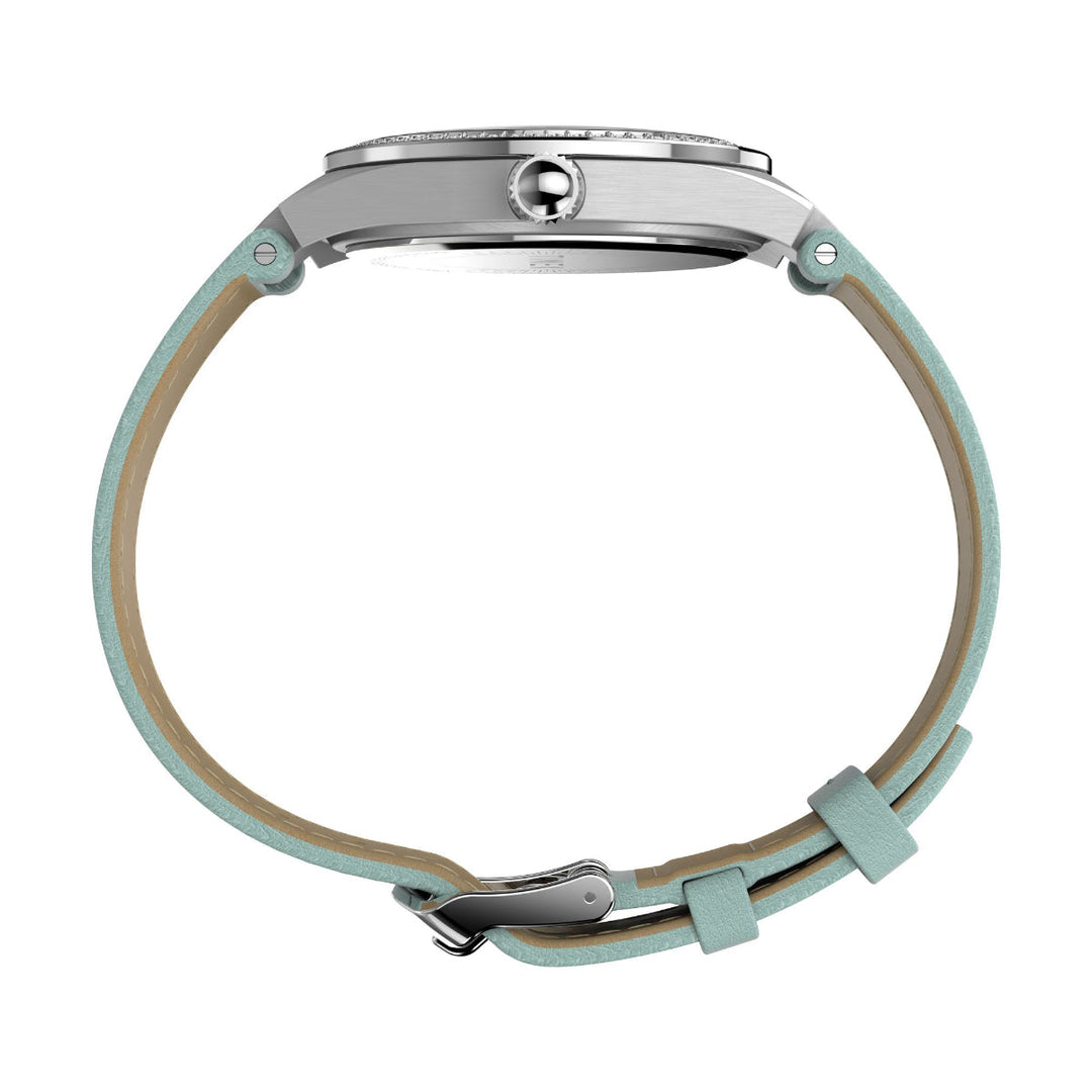 Timex Trend Women Blue Round Brass Dial Analog Watch - TW2V80400UJ